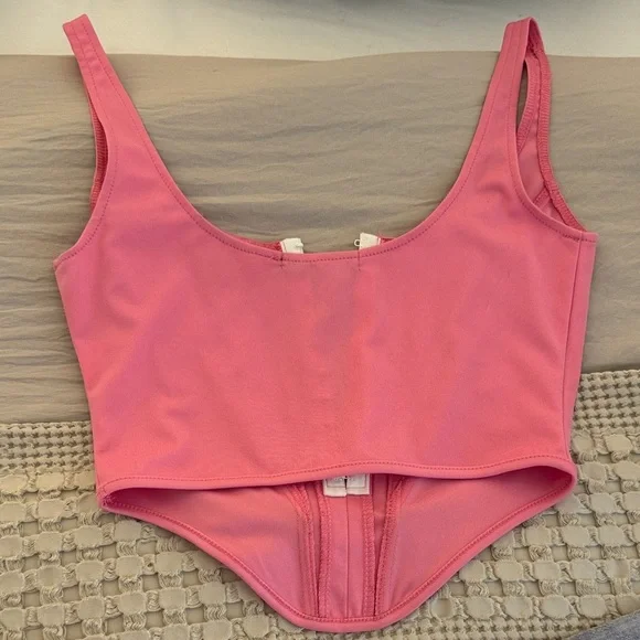 SHEIN Pink Corset-Inspired Top - Picture 4 of 4